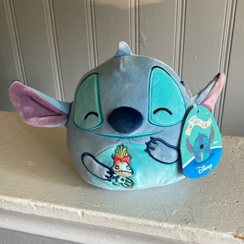 SOLD 🚨Brand NWT- 6.5”- Disney- Stitch w/ Scrump Original- Squishmallows - Picture 1 of 17